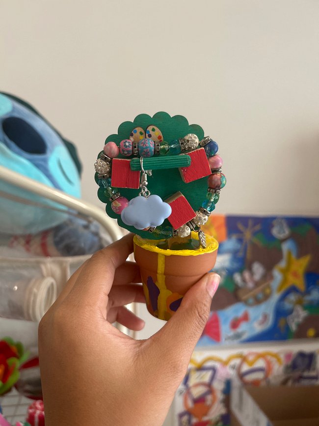 Upcycled Fruit tree jewelry holders
