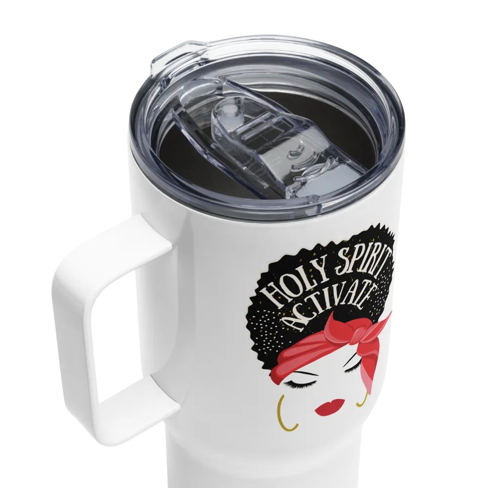 Red- Holy Spirit Activate 25 OZ Stainless Steel Tumbler With Handle product image (8)