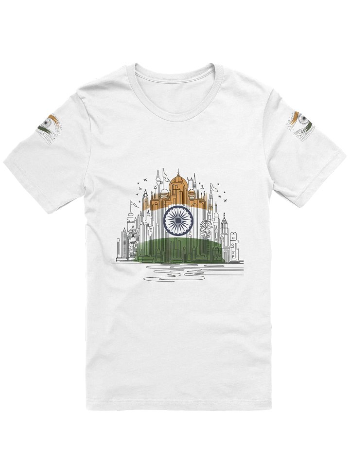 India Harmony Line Art Design T-Shirt product image (1)