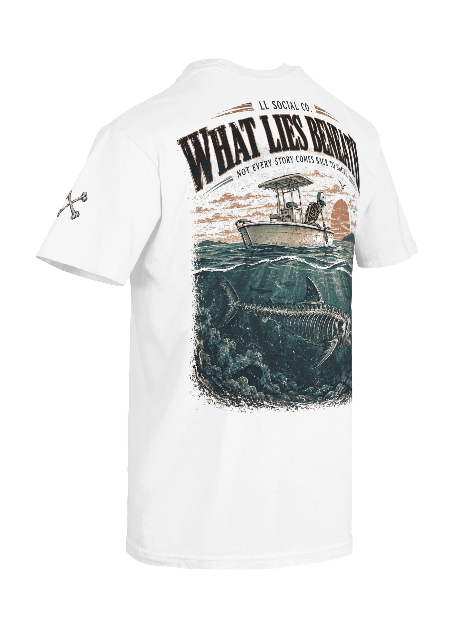 What Lies Beneath Comfort Colors Tee — Coastal Skellie Edit product image (8)
