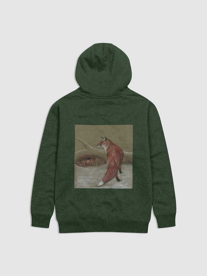 red fox and cubs hoody product image (14)