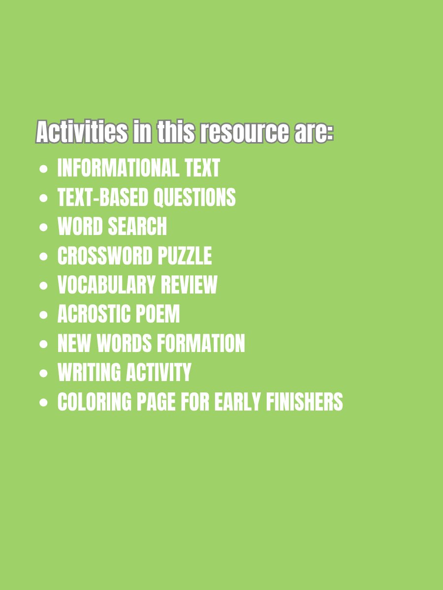 Earth Day Activities Sub Plan Independent Work Middle School 6th 7th 8th Grade product image (3)