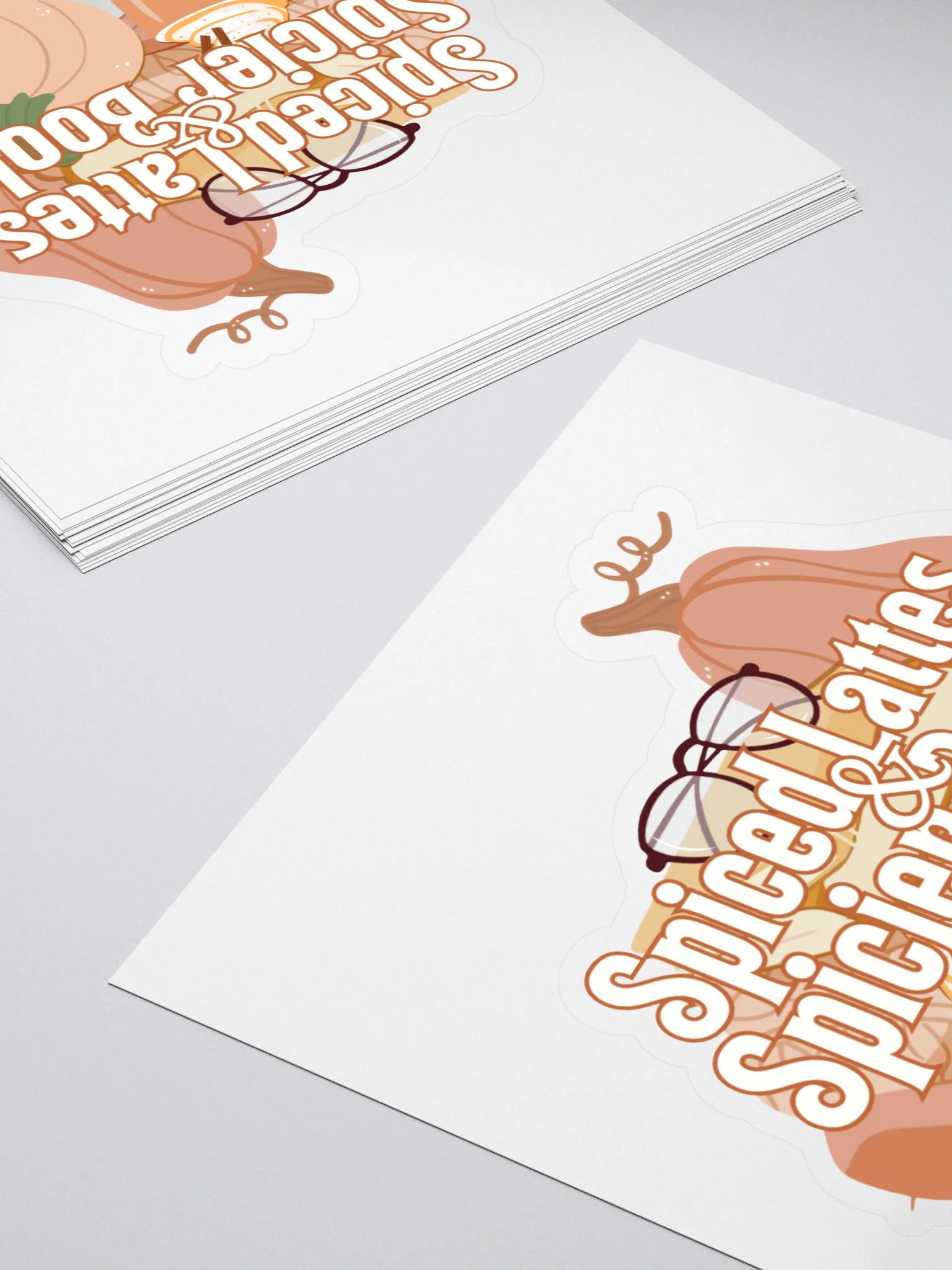 Spiced Lattes & Spicier Books Fall Sticker for Readers product image (4)