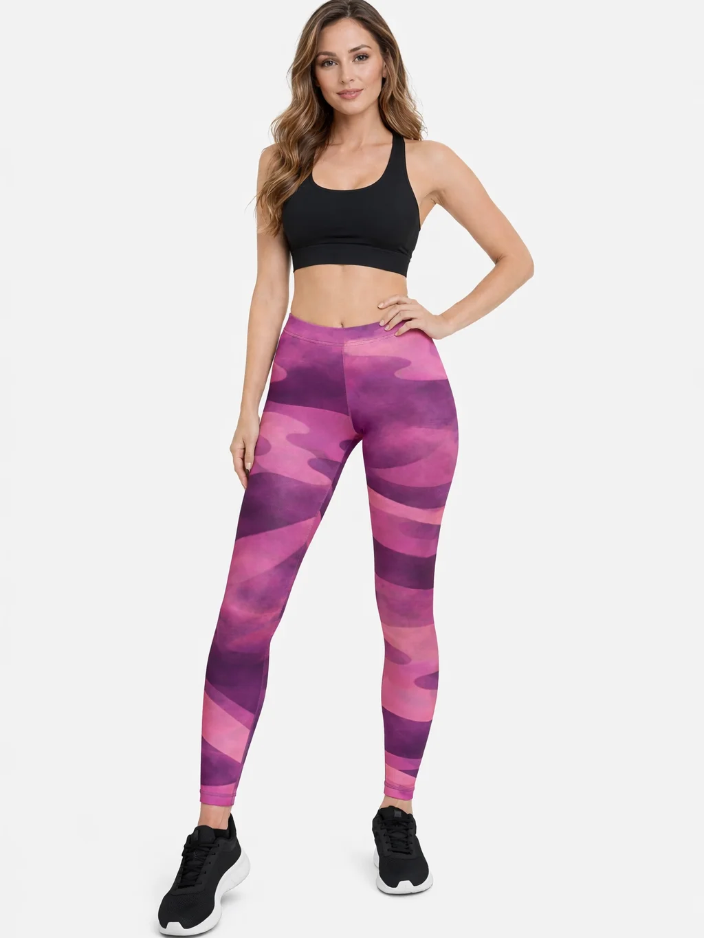 Fluidity Pink & Purple All-Over Print Leggings product image (1)