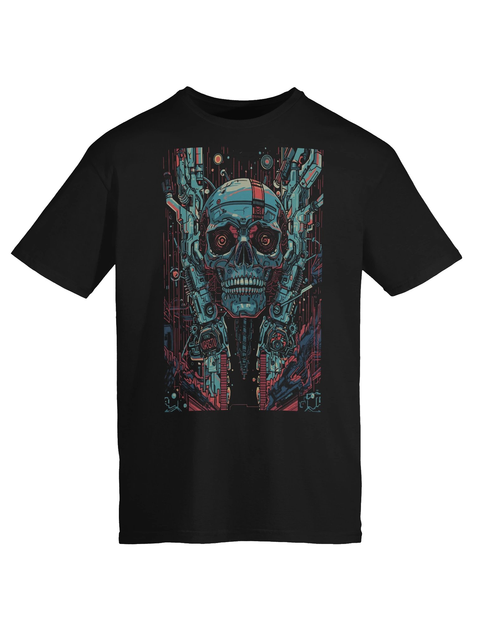 Emerging Cyborg Skull T-Shirt product image (4)
