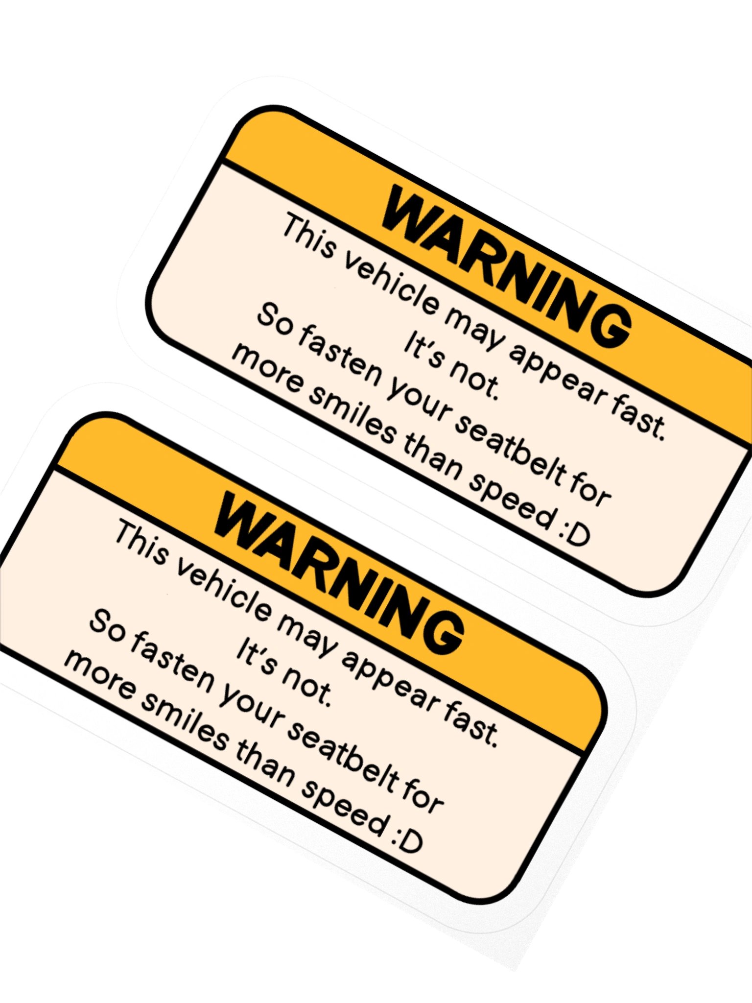 Car Warning Sticker product image (2)
