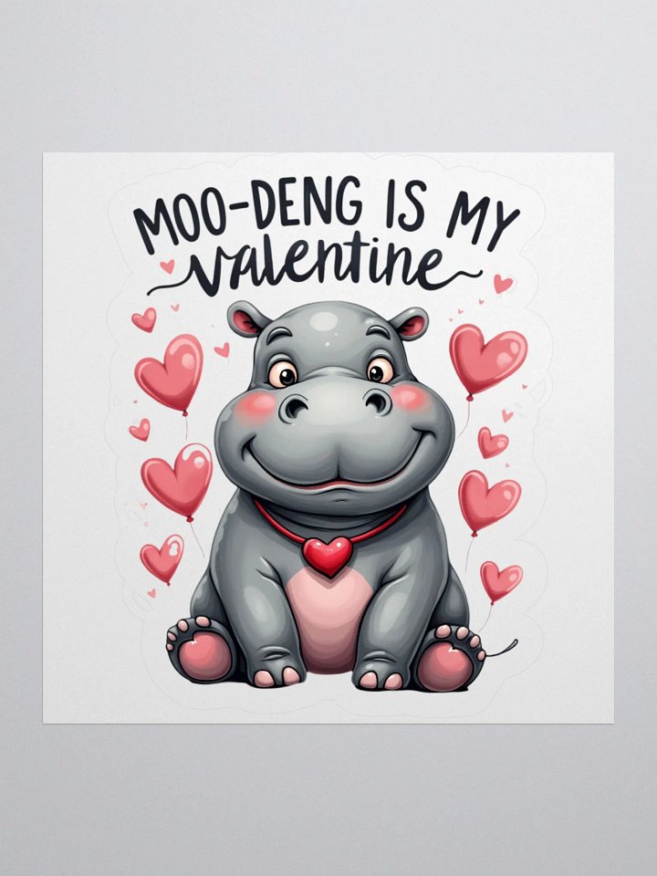 Moo-Deng is My Valentine Stickers product image (3)