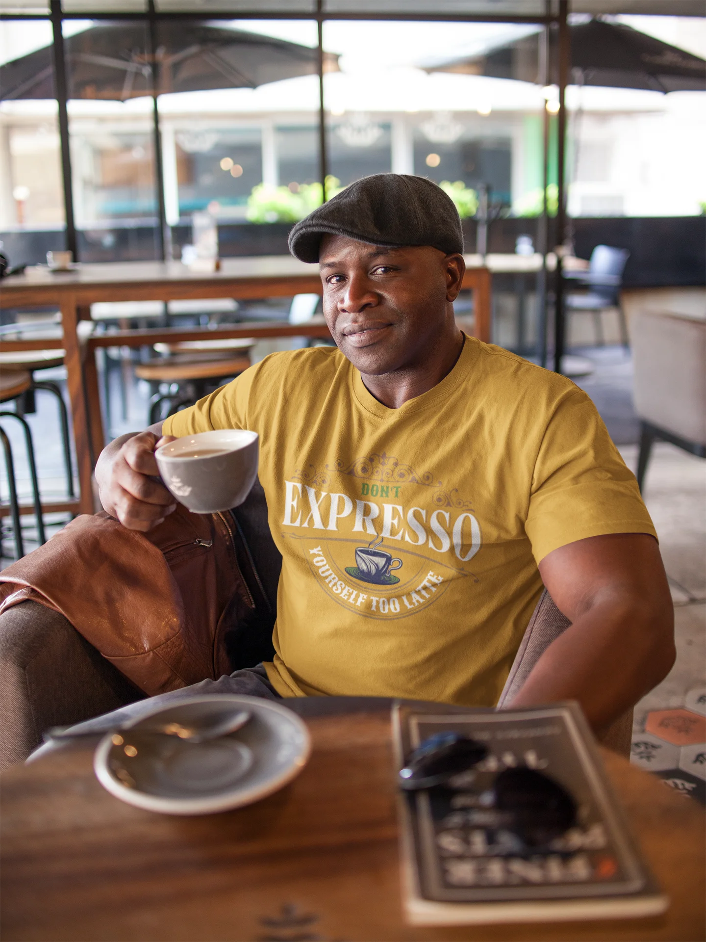 Vintage Expresso Cafe Logo T-Shirt product image (2)