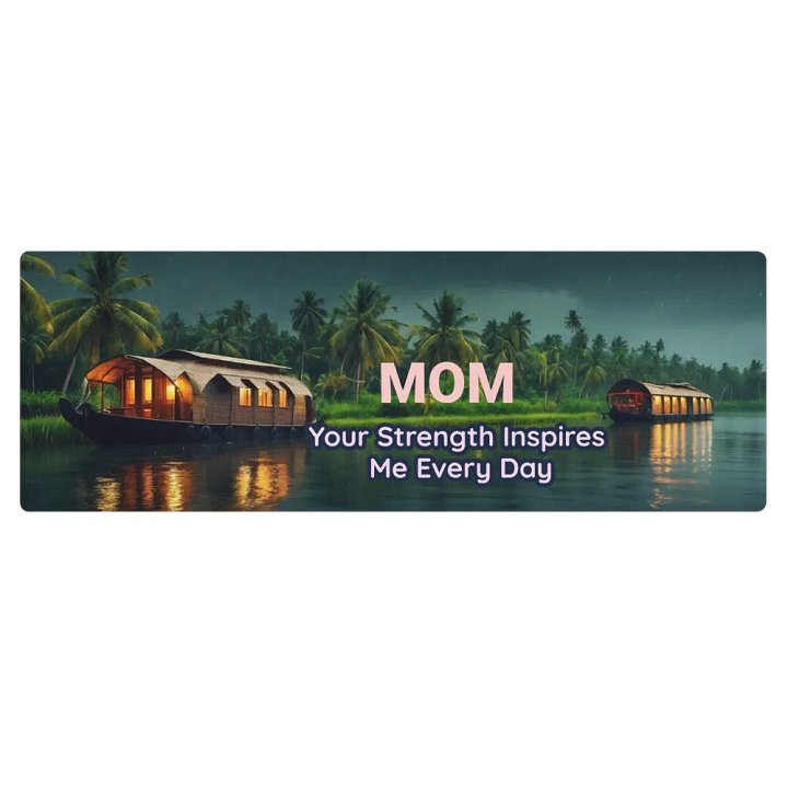 Mom's Strength Inspires Me Yoga Mat product image (2)