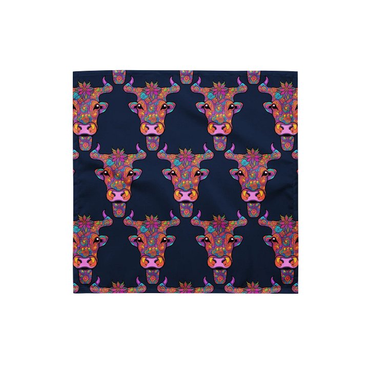 Floral Cow Face - Bandana product image (1)