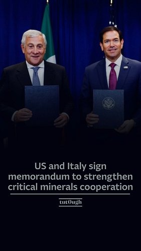 🇺🇸🇮🇹The United States and Italy have signed a Memorandum of Understanding (MoU) to enhance cooperation on critical minerals, ...