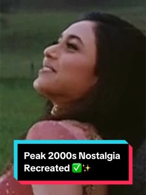 Peak 2000s Nostalgia Recreated ❤️✨ #bobbydeol #ranimukherjee #bollywoodsongs #badal #bollywoodoutfit 