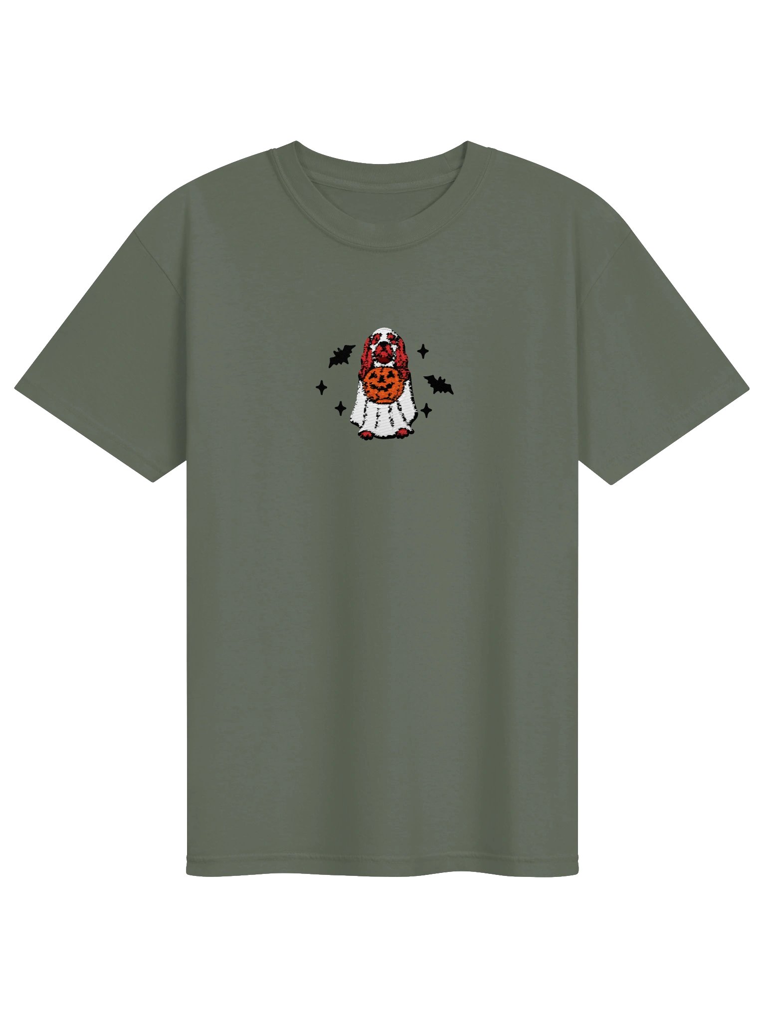 Halloween American Cocker Spaniel(Red) Embroidered T-Shirt product image (9)