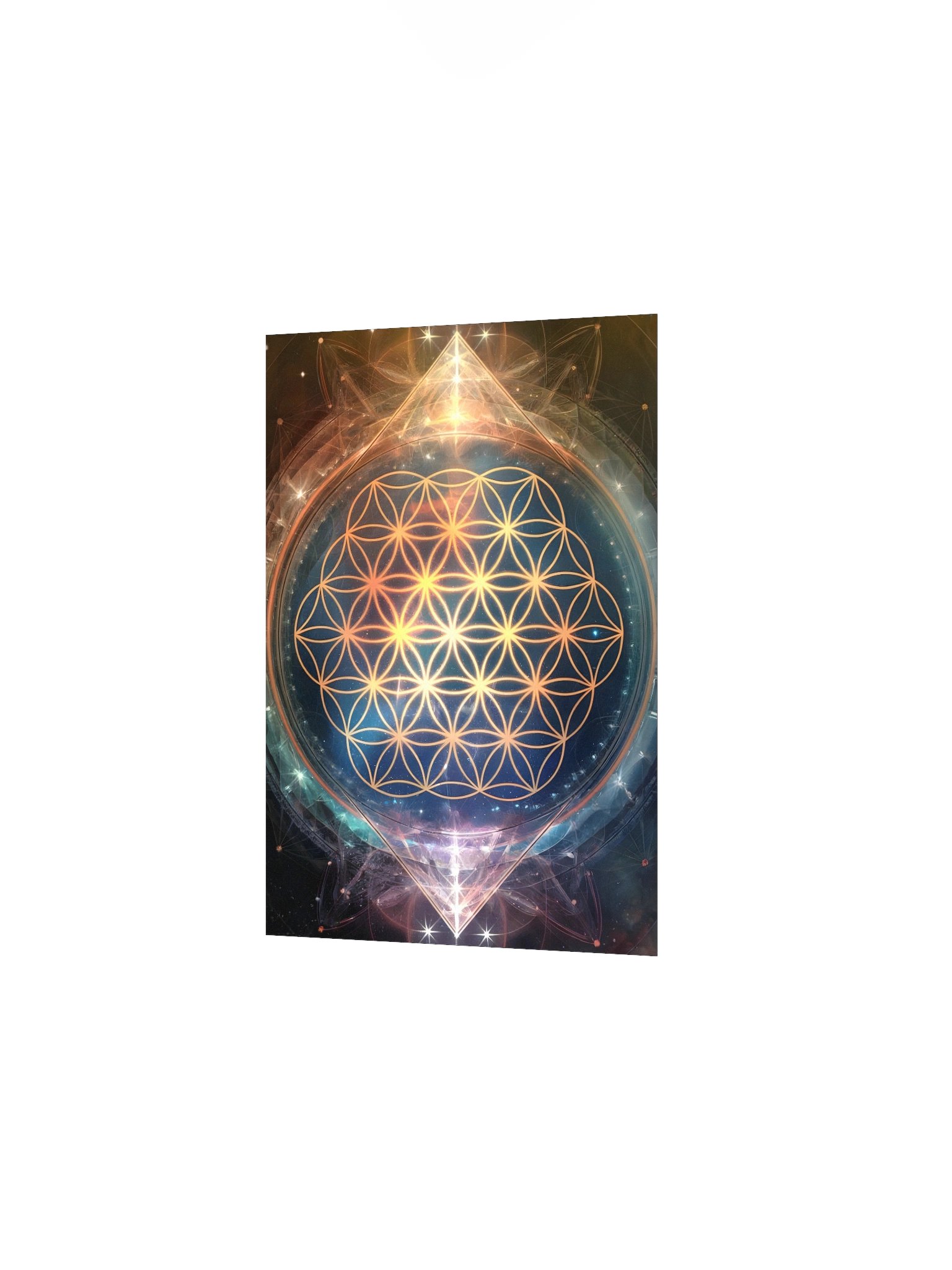 Flower of Life Poster – Sacred Geometry Cosmic Wall Art product image (3)
