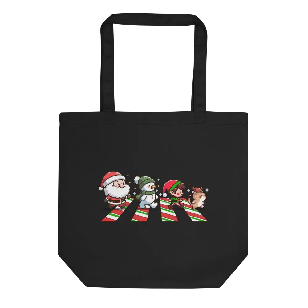Santa gang crosswalk - organic tote bag product image (2)