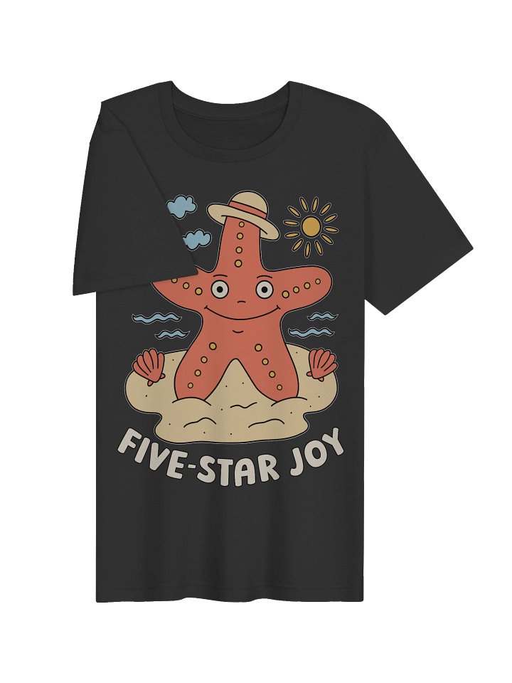 Five-Star Joy Cute Silly Funny Starfish Unisex T-shirt product image (2)