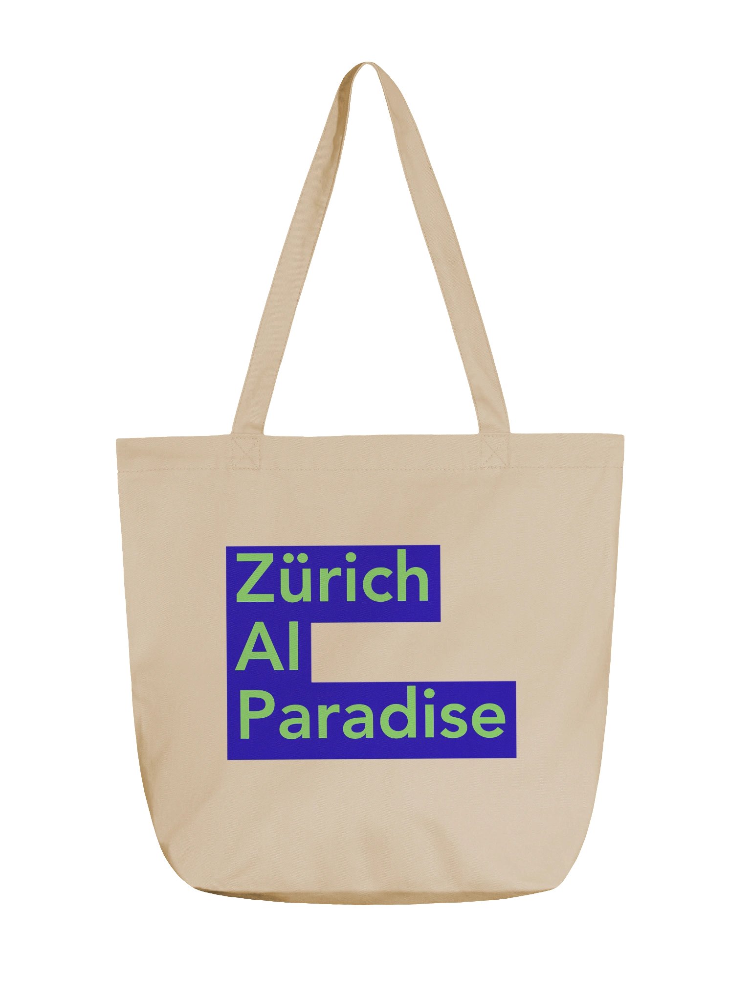 Tote Bag AI Paradise Blue/Brown product image (1)