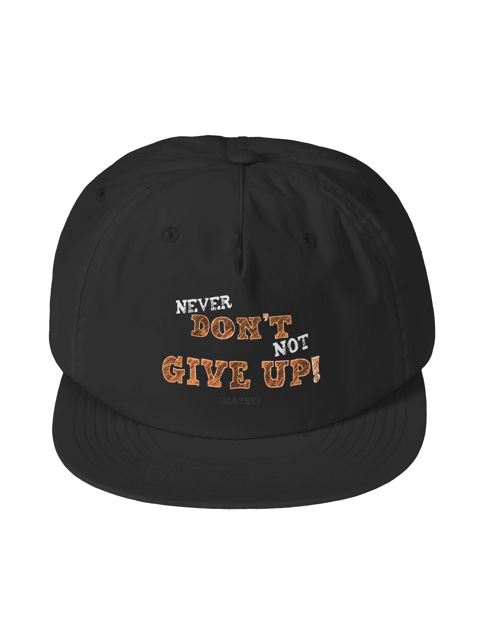 Never Don't Not Give Up (Maybe) surf cap product image (1)
