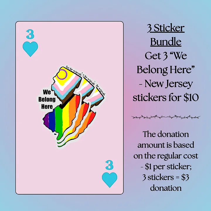 We Belong Here Sticker Bundles - New Jersey product image (1)