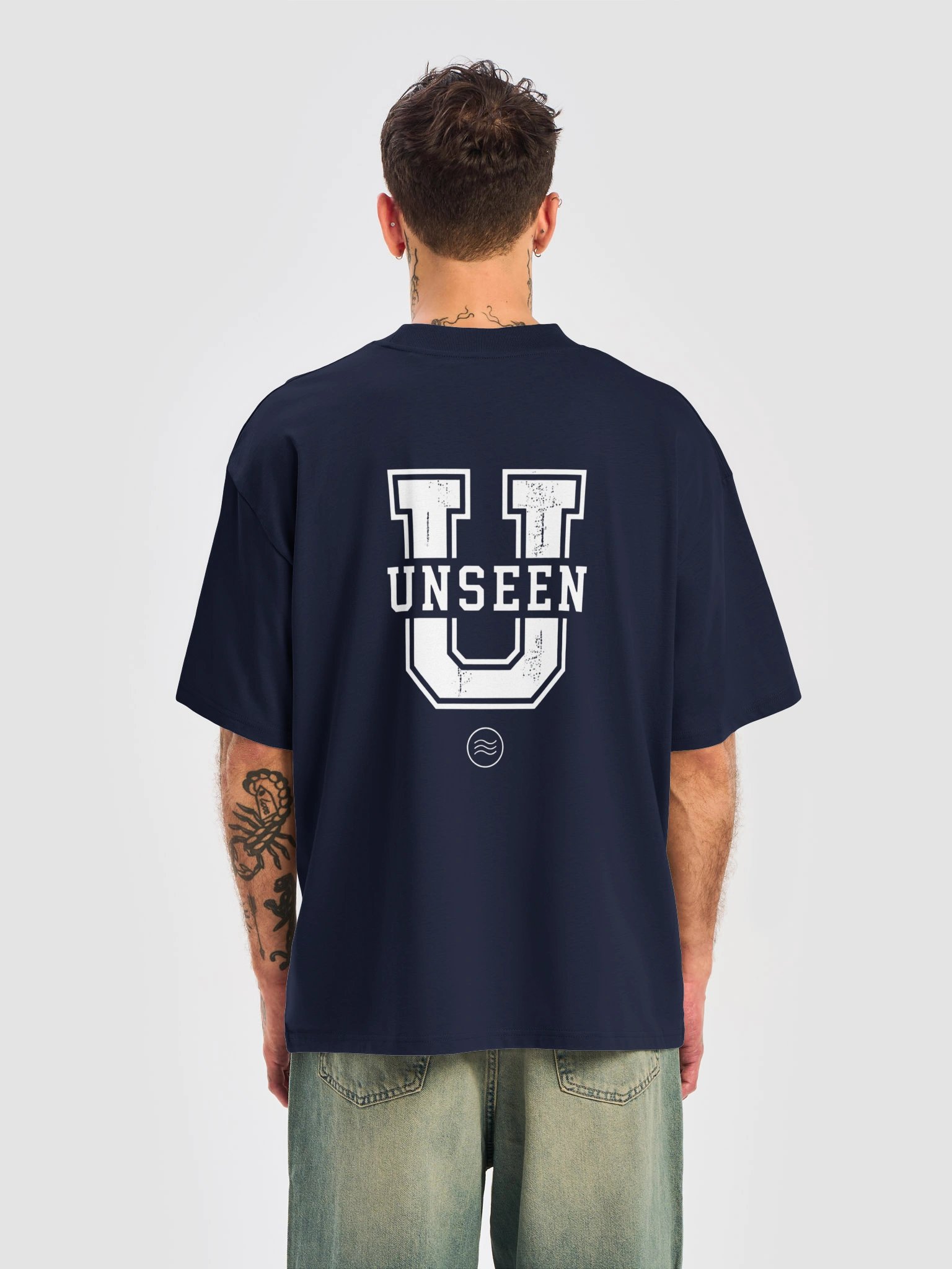What Moves Unseen — Collegiate Oversized Tee product image (6)