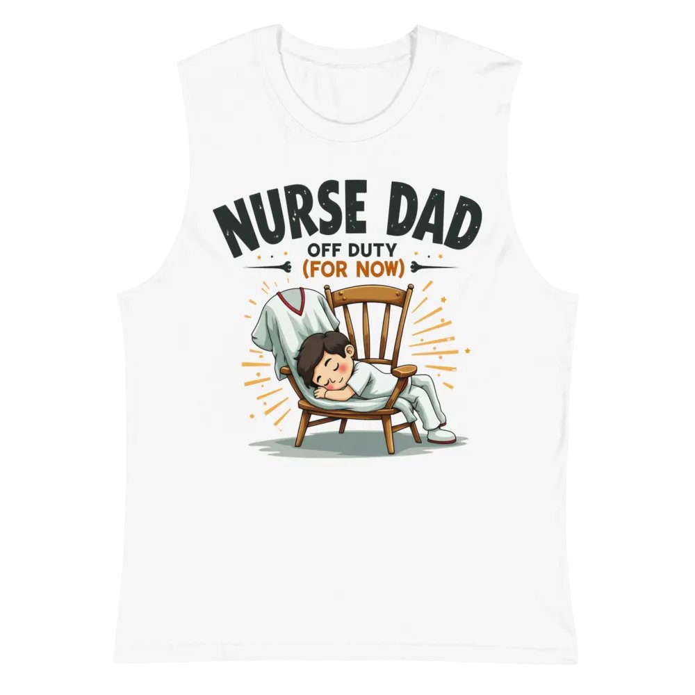 Nurse Dad Off Duty Muscle Tank product image (2)