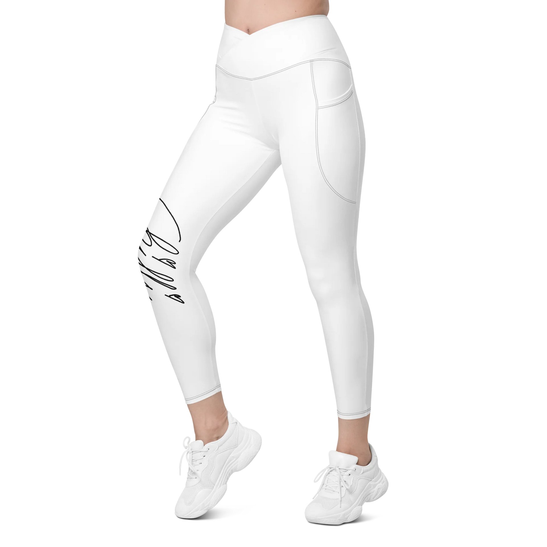 Crossover-Leggings mit Sonnenschutz und Taschen product image (9)