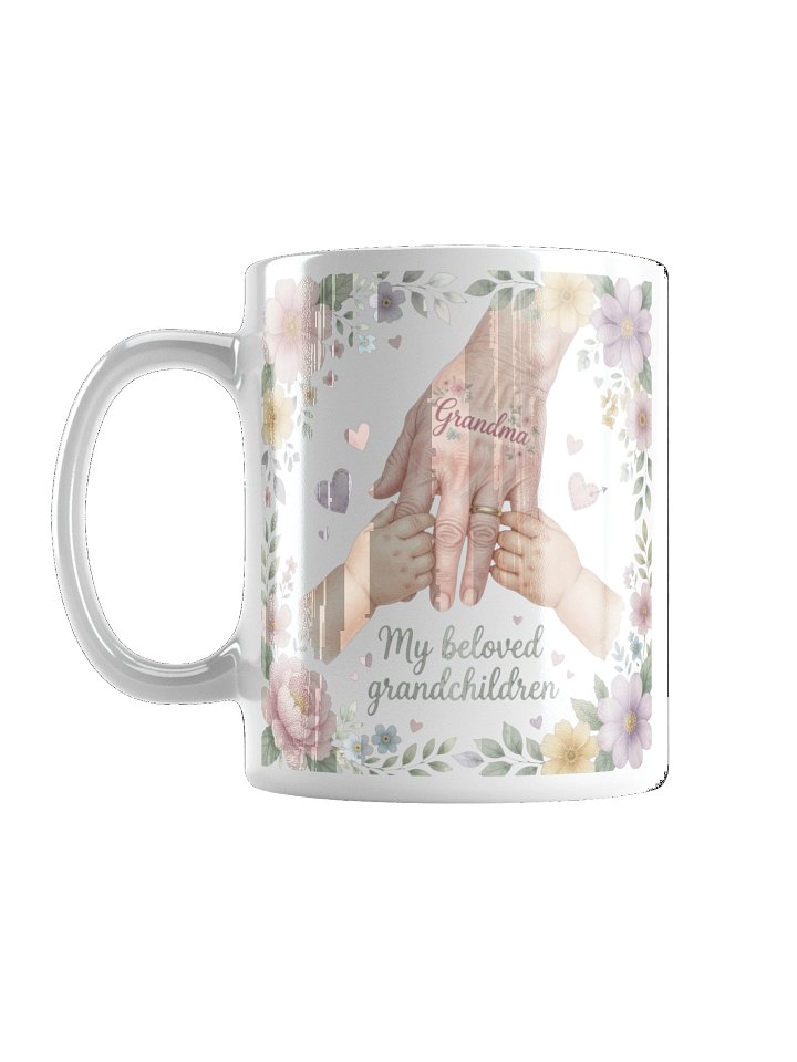 My Heart Belongs to My Grandkids" Holding Hands Mug - Heartwarming Family Gift for Best Grandma Ever product image (1)