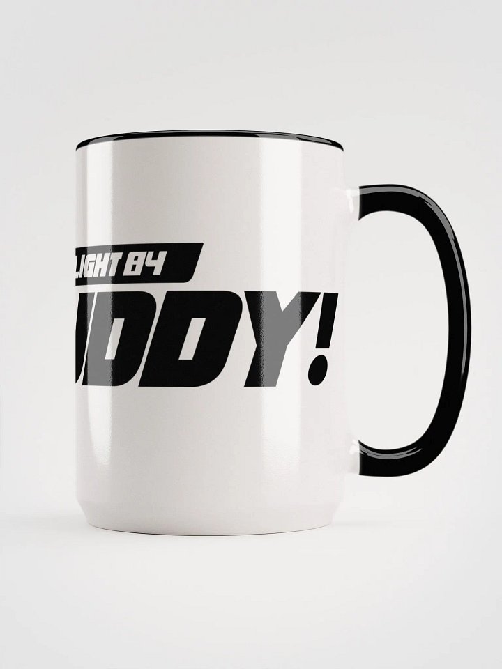 Hey Buddy! Limited Edition Ceramic Mug with Color Inside – Farlight 84 Logo product image (1)