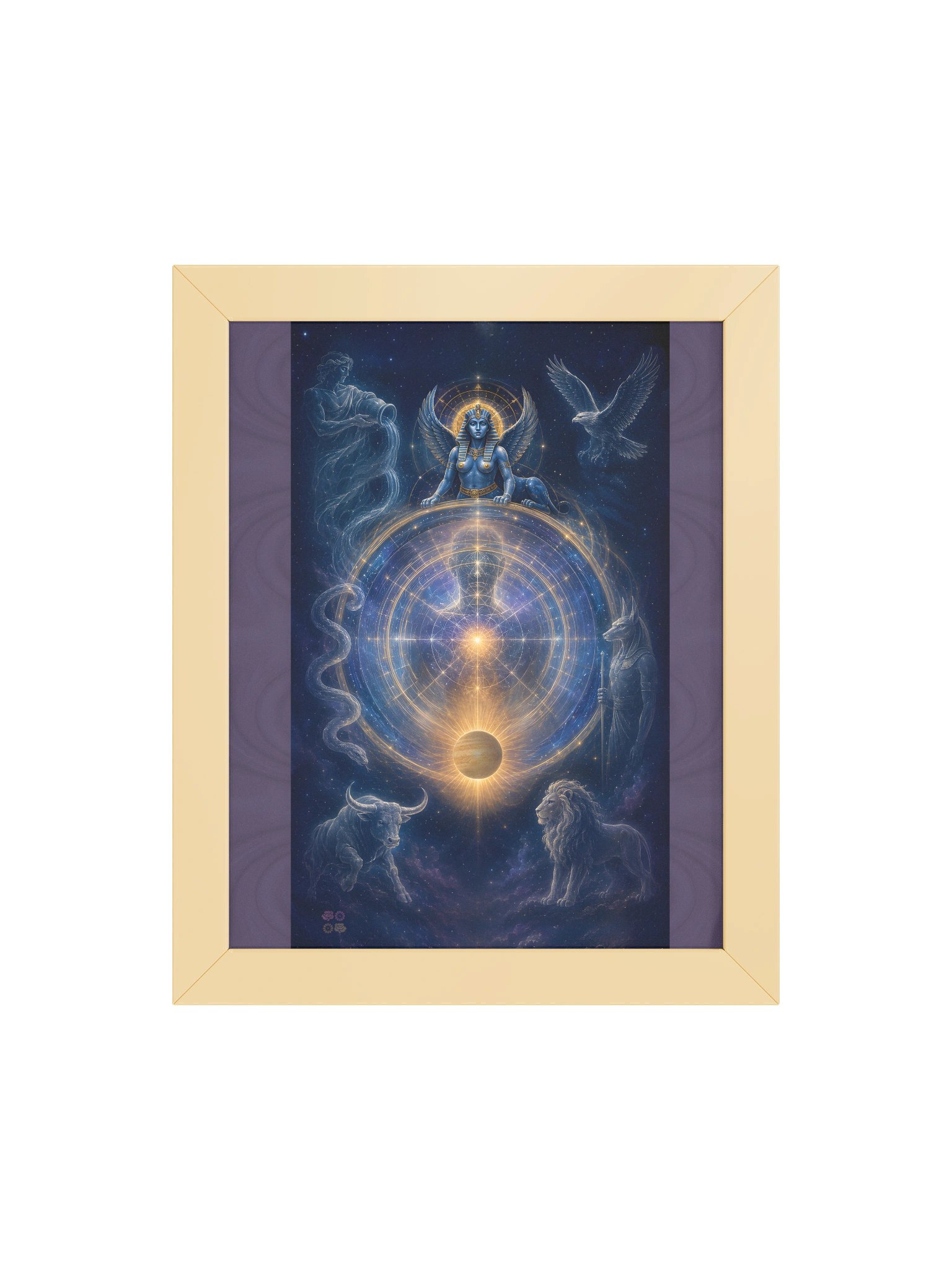 10 Wheel of Fortune Tarot Art Framed Poster product image (4)