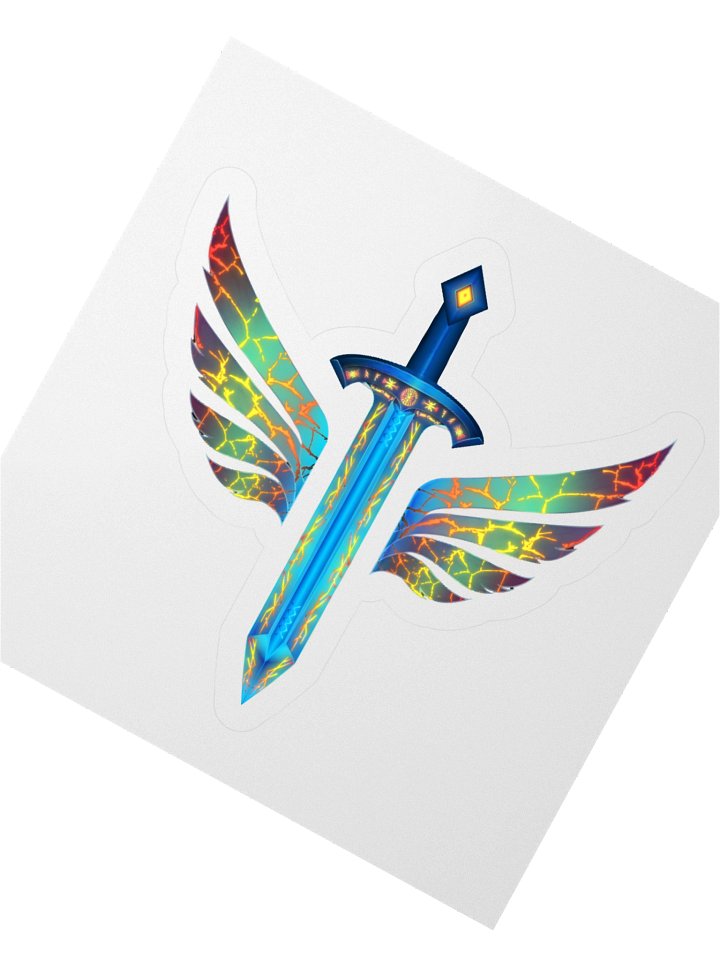 Winged Sword Fantasy Kiss Cut Stickers product image (2)