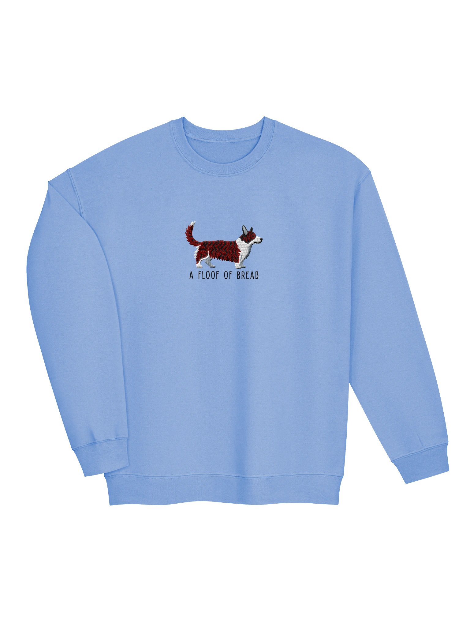 A Floof of Bread Sweatshirt (Embroidered) of a Cardigan Welsh Corgi(Brindle) product image (6)