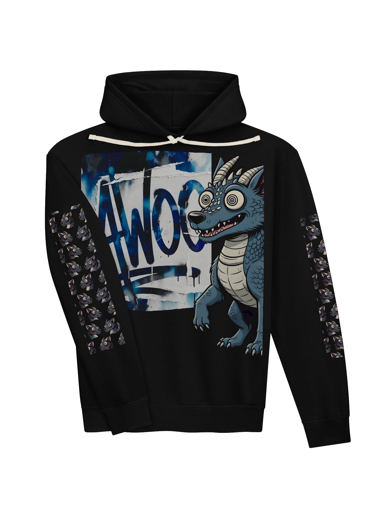Whimsical DragonWolf Pack Hoodie product image (13)