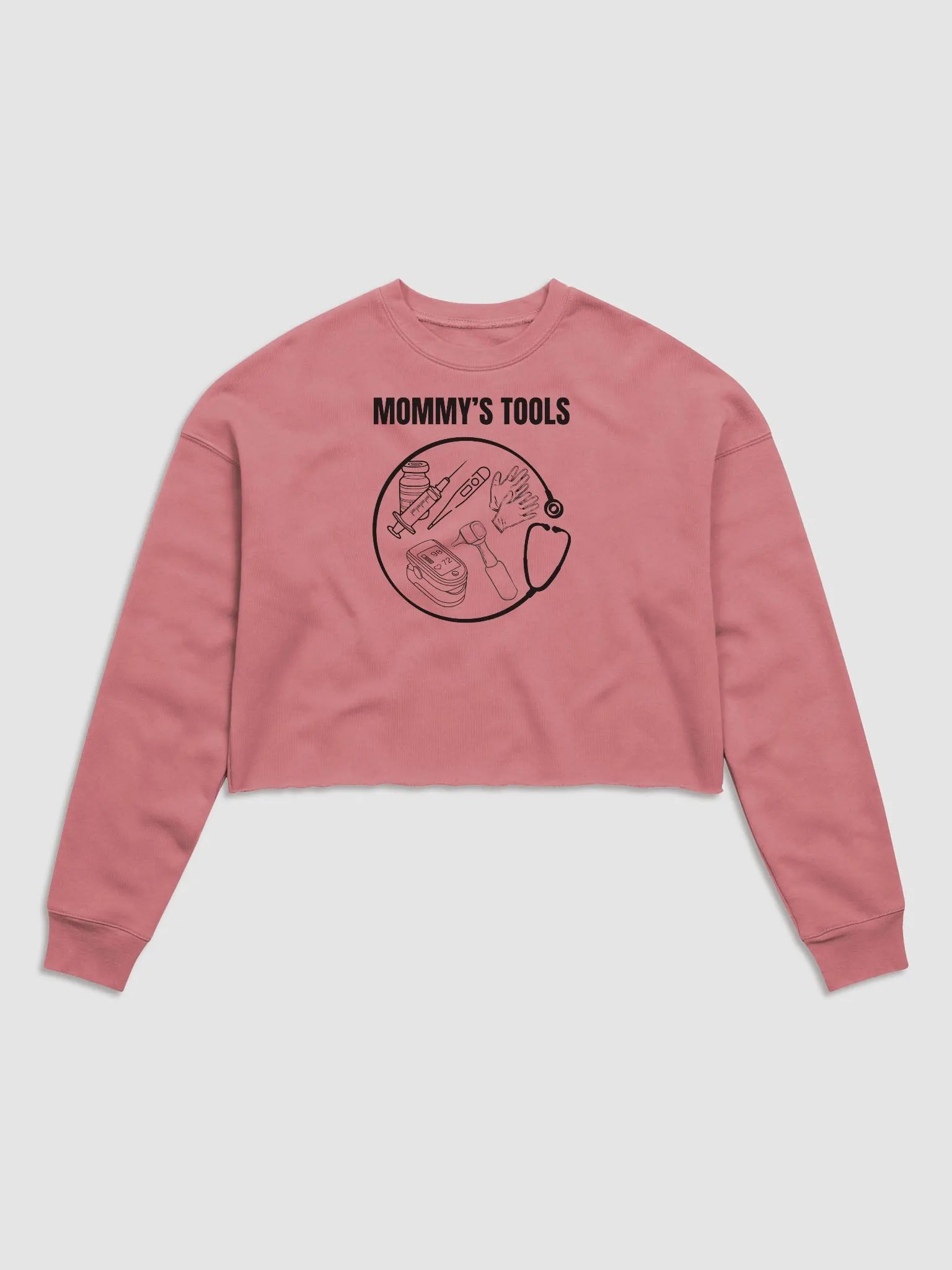 Mommy's Tools, Mindful Explorer Crop Sweatshirt product image (1)