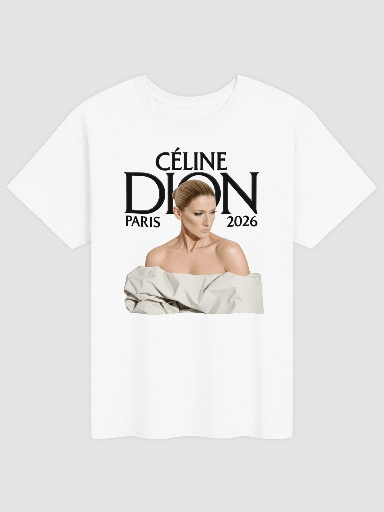 Celine Dion Paris Tour 2026 Shirt, Celine Dion Graphic Tee, Live On Tour Dates T-Shirt, Vintage Music Merch product image (3)