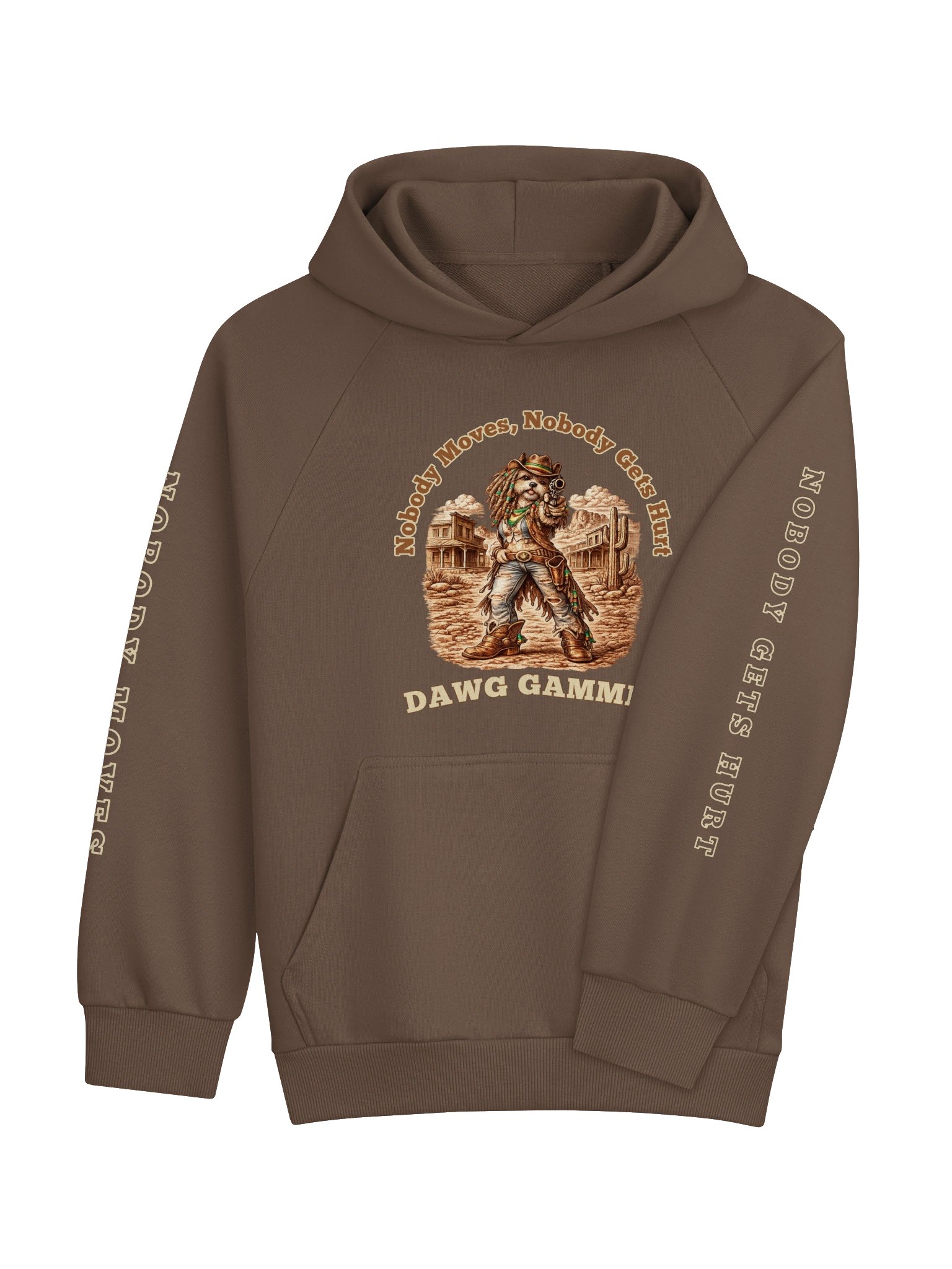 DAWG GAMMIT™ SUPER HEAVYWEIGHT SHIH TZU BROWN HOODIE product image (4)