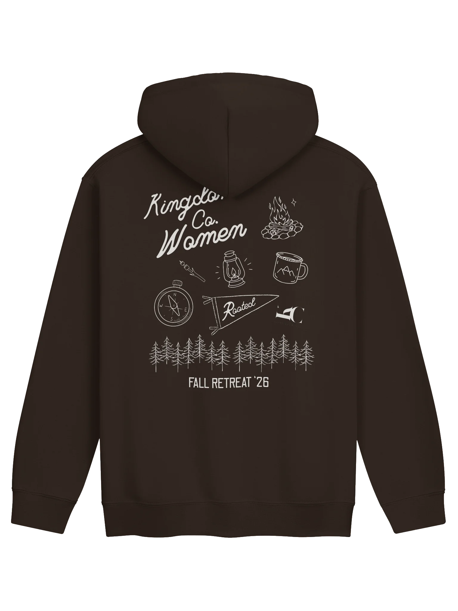 Rooted: Coffee / Matcha Camp Hoodie (Gildan) product image (2)