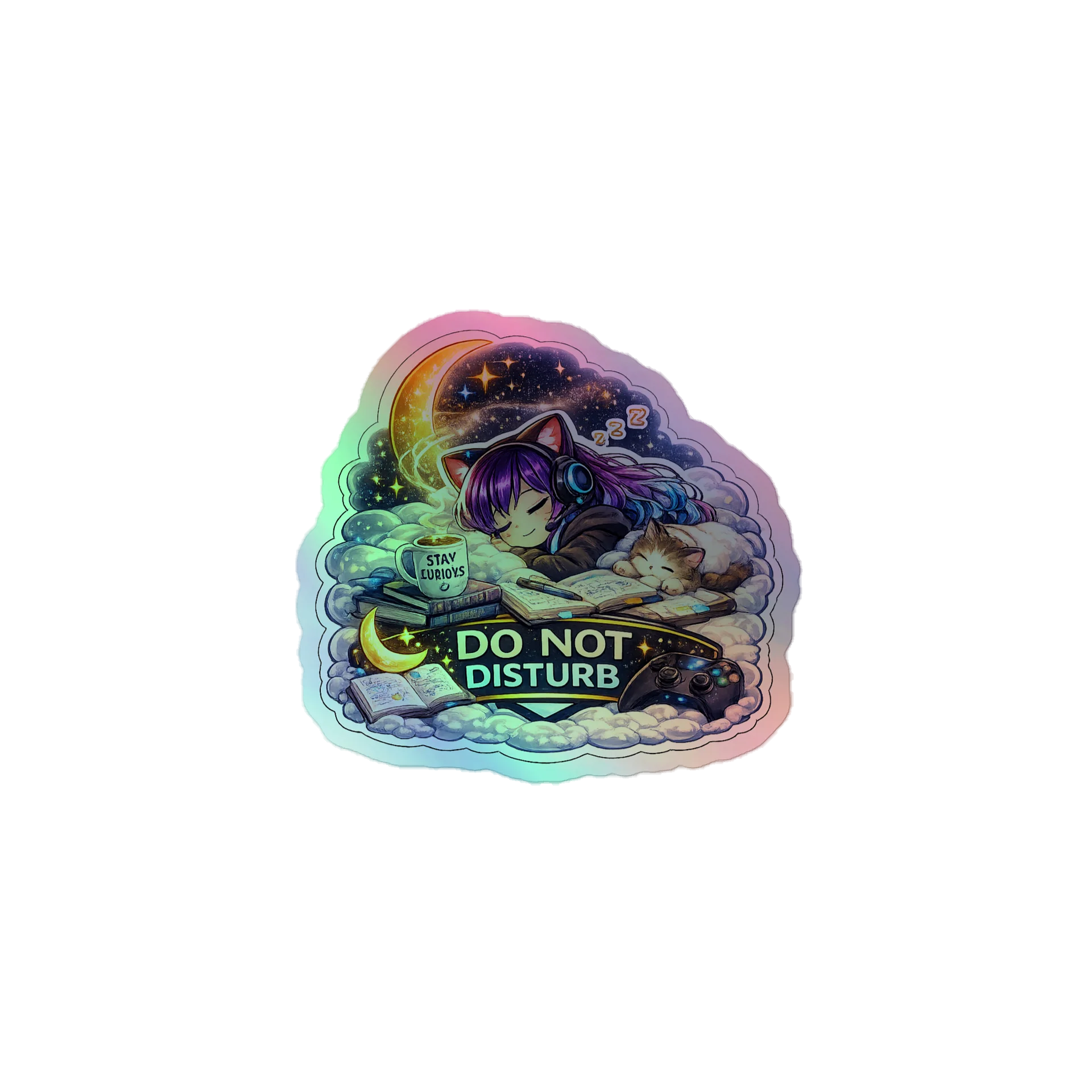 • AKC // Callie Sticker DO NOT DISTURB | Holographic | Callie Emote Badge Series product image (1)