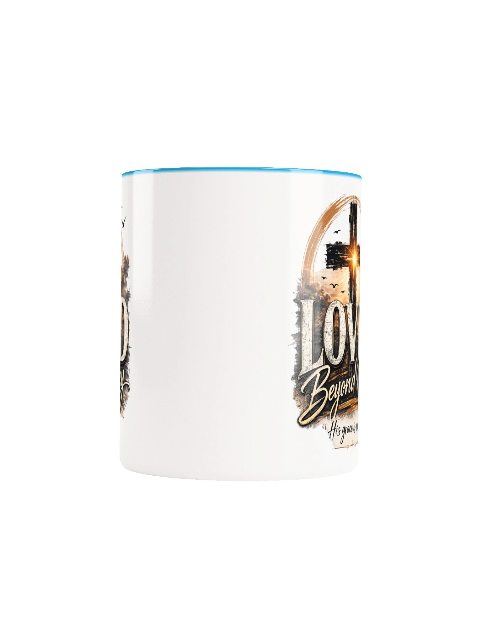 Loved Beyond Mercy Christian Coffee Mug – His Grace Is Enough | Inspirational Faith Gift | Kingdom Life Co. product image (6)