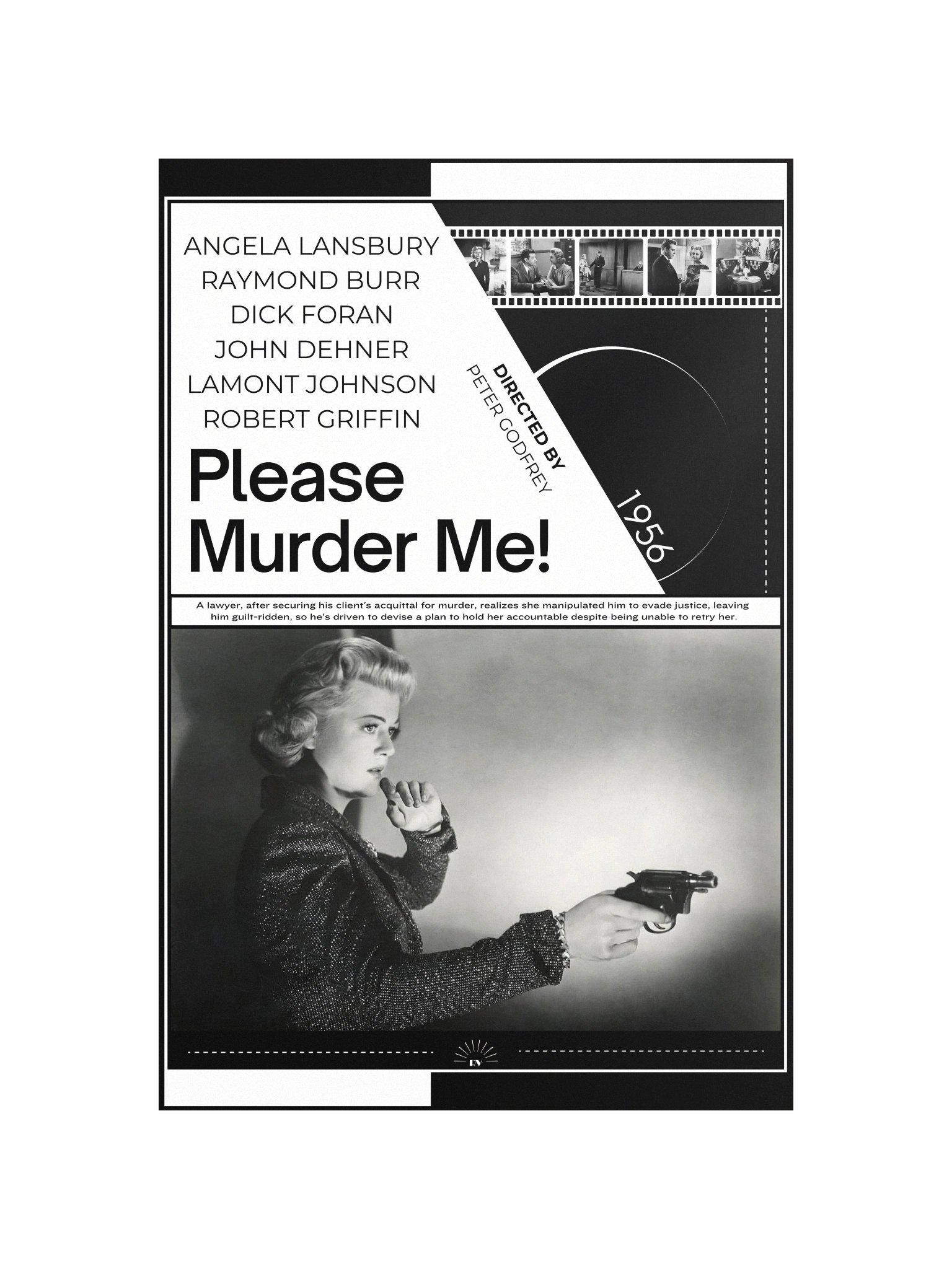 Please Murder Me! with Raymond Burr and Angela Lansbury 1956 | Movie Poster | 12x18 Wall Art product image (4)