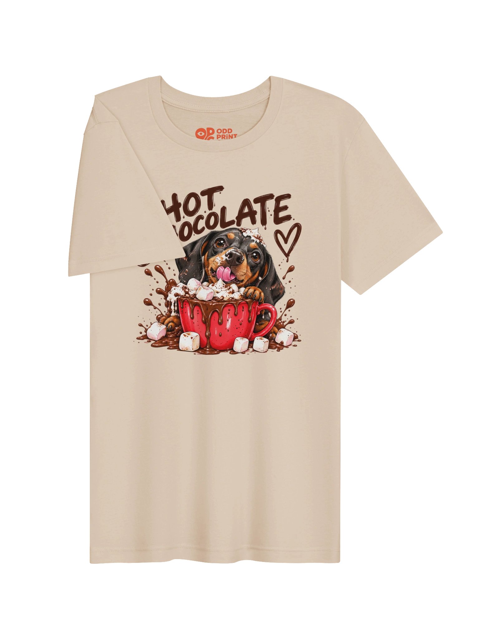 THE MARSHMALLOW HEIST - Dachshund Hot Chocolate Graphic T-Shirt product image (4)