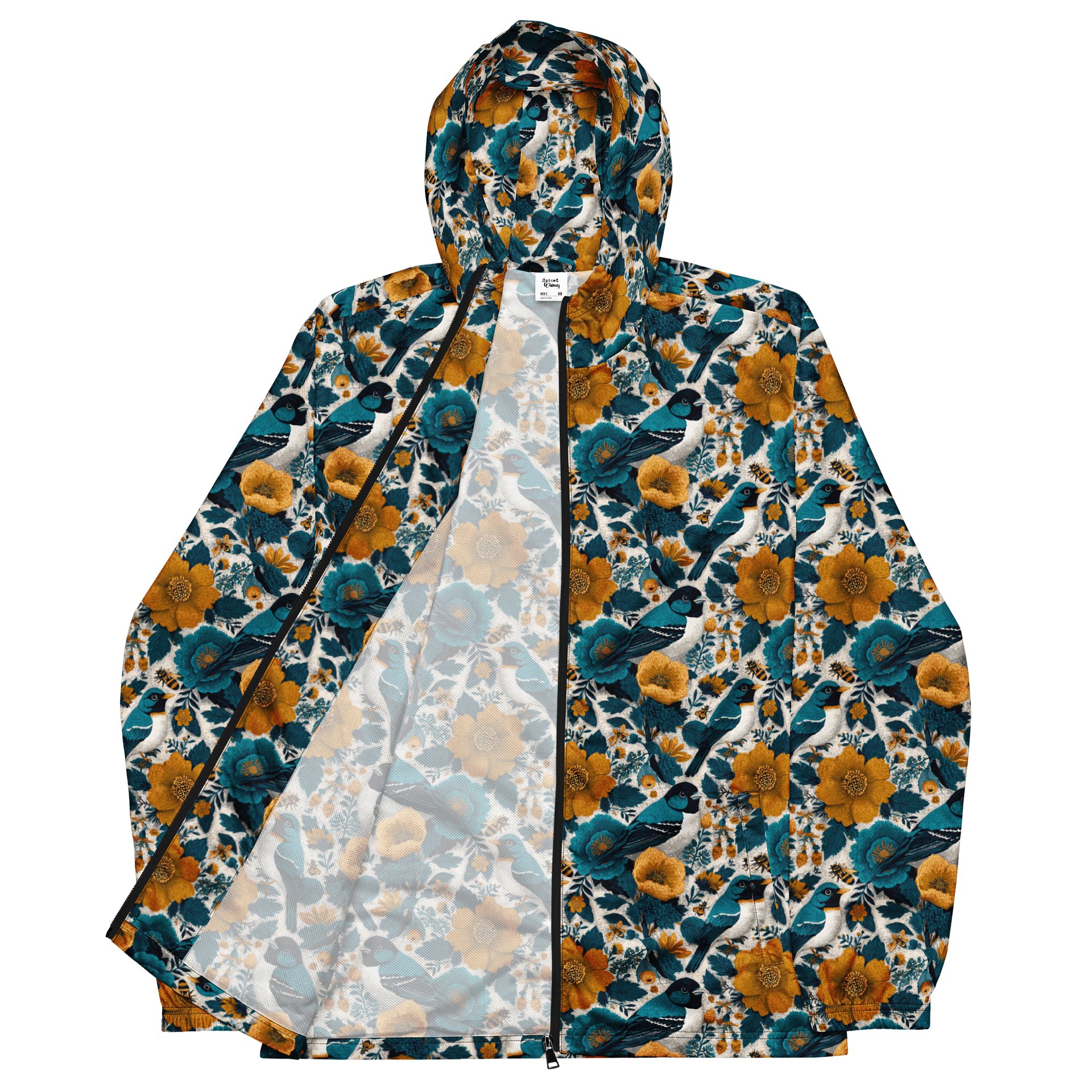 Spring Florals Wanderlust Linocut Windbreaker product image (2)