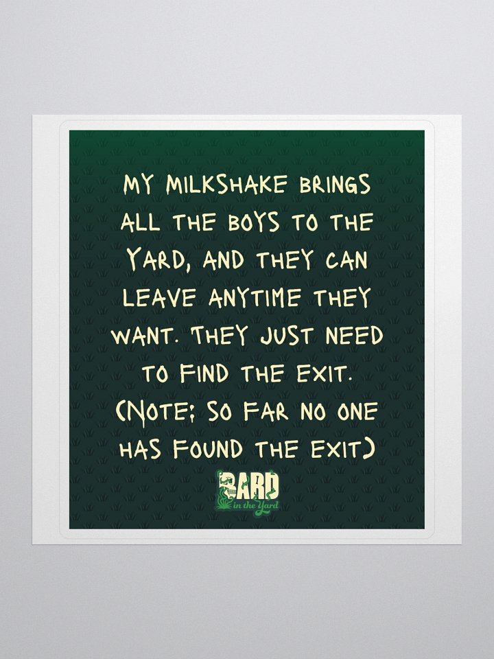 Milkshakes Sticker product image (1)