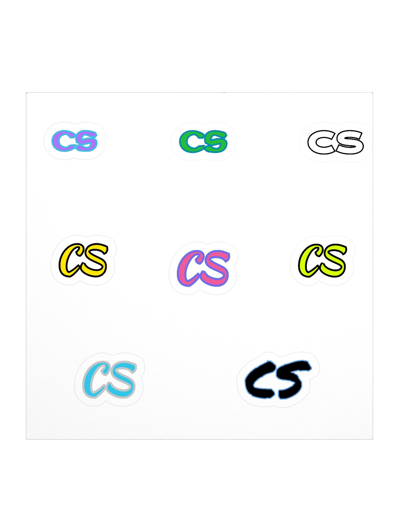 CS Stickers 9PK product image (1)