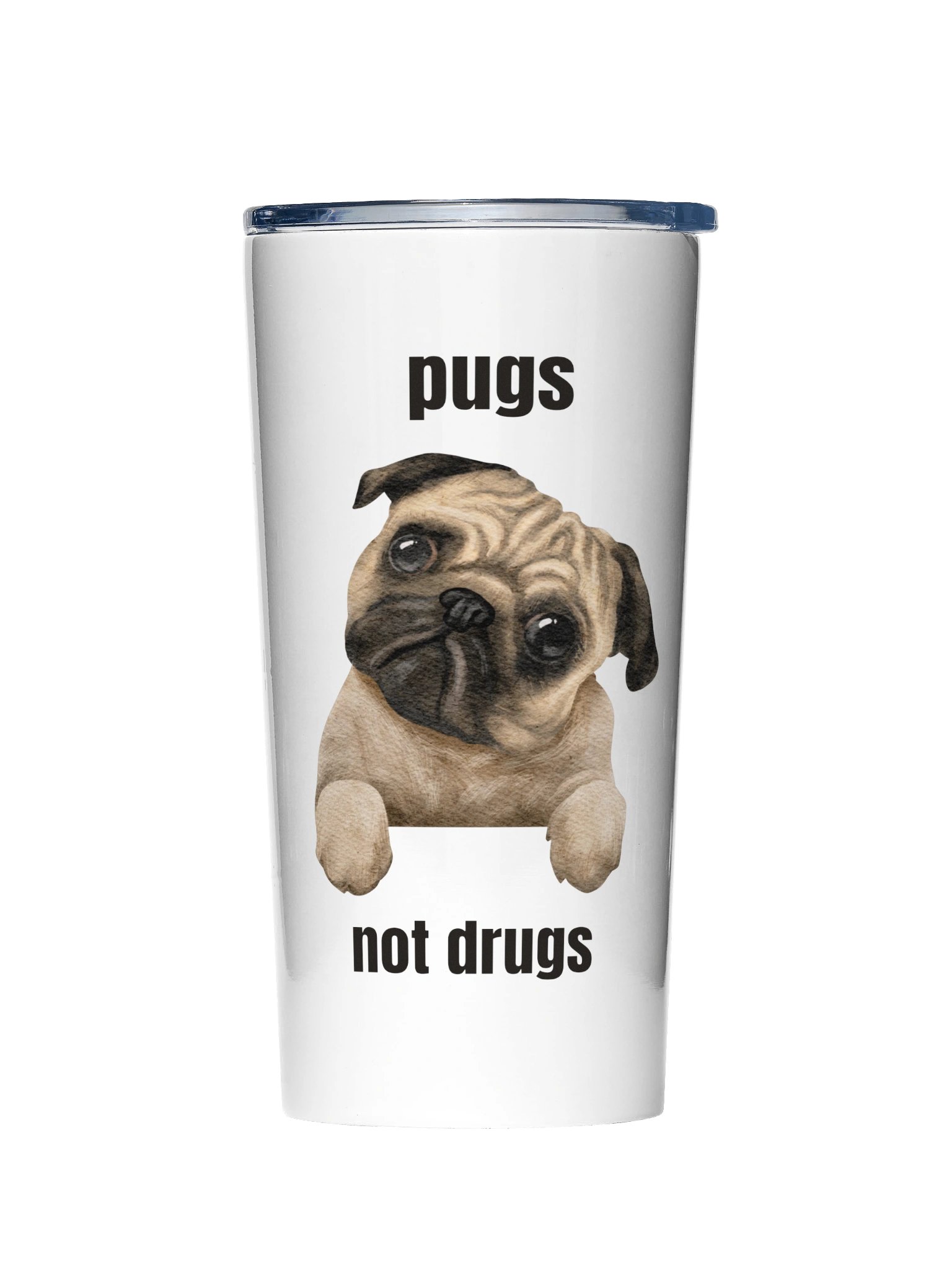 Pugs Not Drugs 20oz Tumbler product image (1)