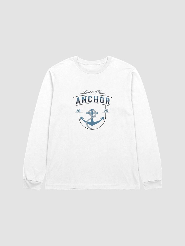 God is My Anchor 2025 Eco Long Sleeve T-Shirt - Christian Inspired product image (2)