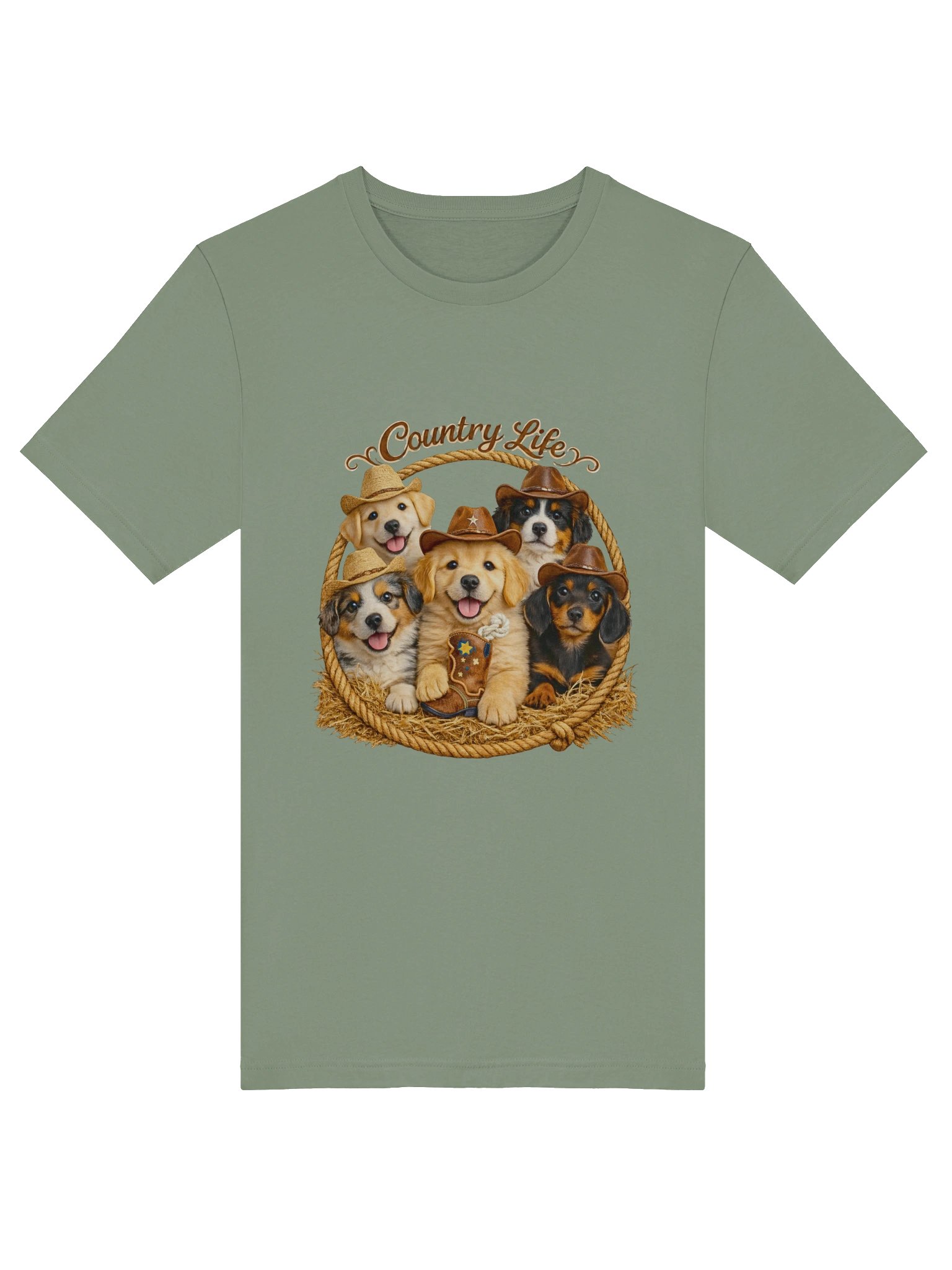 Pawsome Puppies Cowboy Circle T-Shirt product image (8)