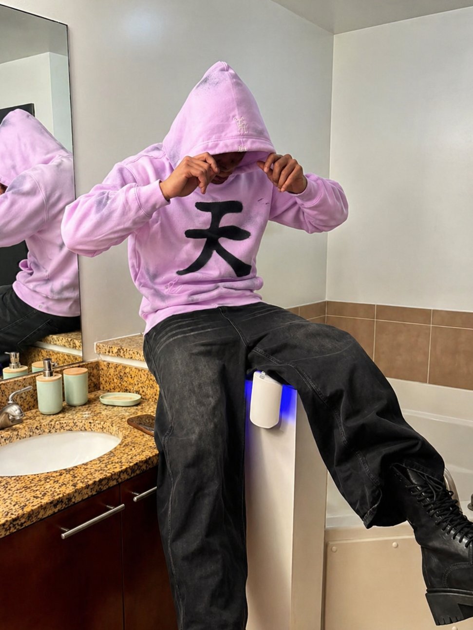japanese "heaven" hoodie product image (2)
