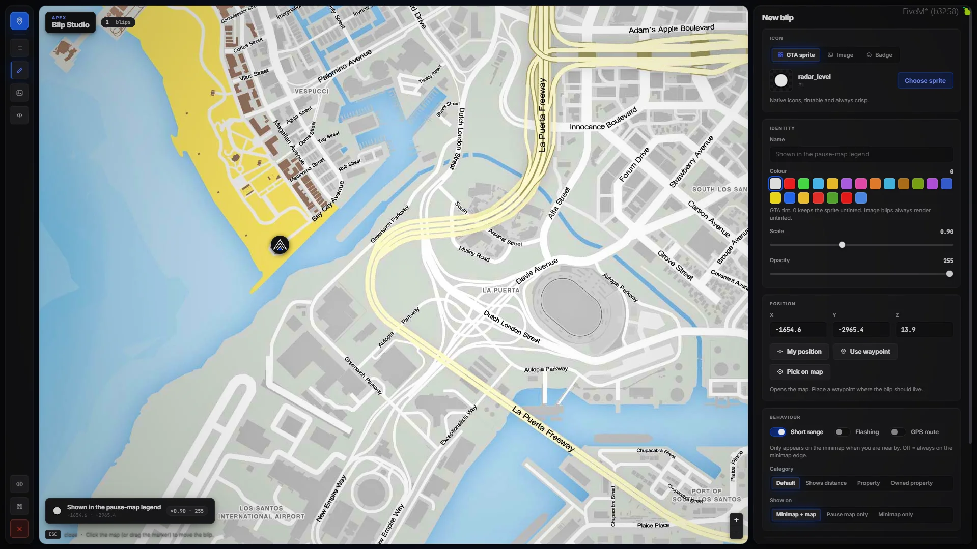 FiveM Custom Blips Script 📍 YOUR Images as REAL Map Blips + Live Map Studio (ESX/QB/QBox) product image (1)