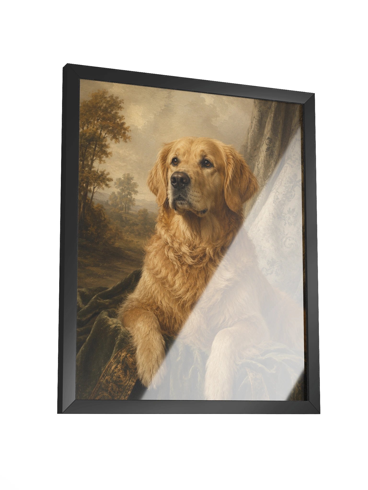 Golden Retriever Portrait Framed Matte Poster product image (3)