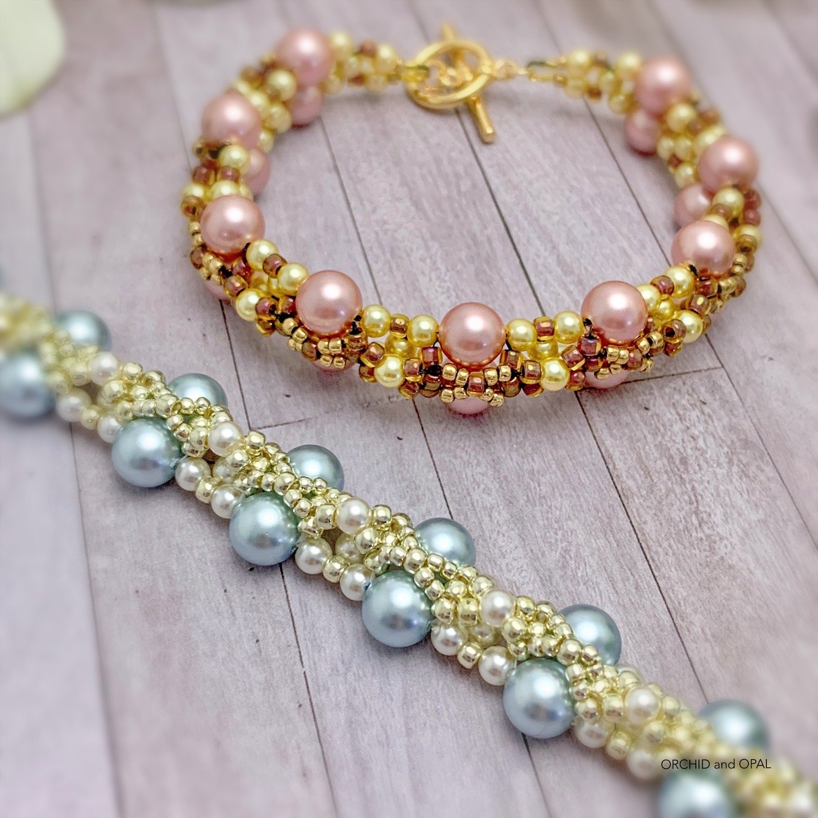 Digital Beading Pattern – Tahitian Beaded Pearl and Seed Bead Bracelet product image (6)